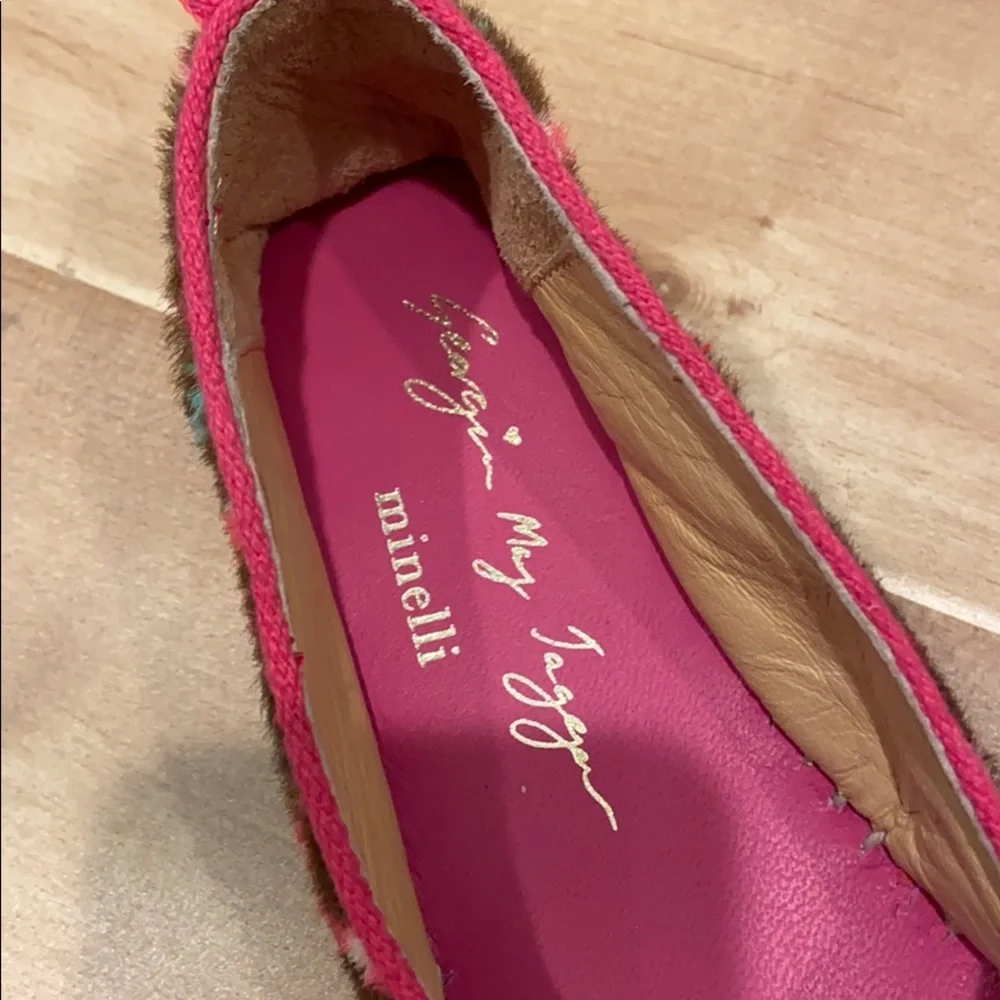 Minelli Leather espadrille, made in Spain, size 6